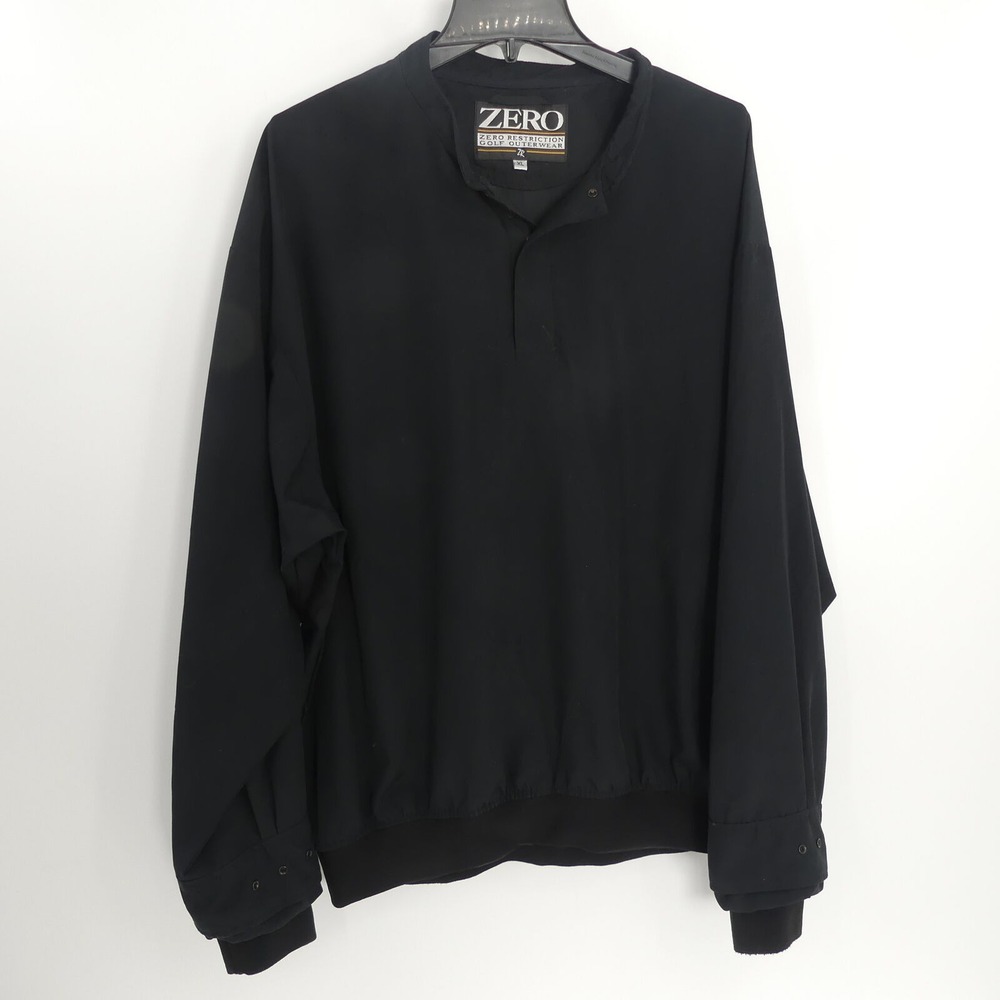 Zero Restriction Golf Outerwear Jacket Windbreaker Black Men's XL